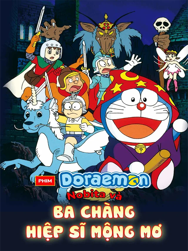 Doraemon Movie 15: Nobita Và Ba Chàng Hiệp Sĩ Mộng Mơ HTV3 Lồng Tiếng