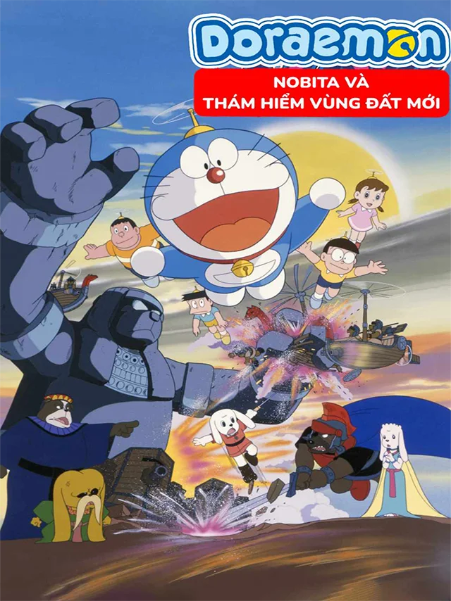 Doraemon Movie 3: Nobita Thám Hiểm Vùng Đất Mới Thuyết Minh