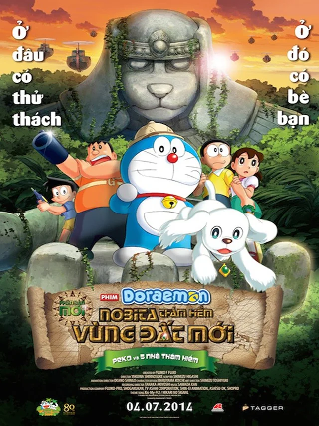 Doraemon Movie 34: Nobita Thám Hiểm Vùng Đất Mới - Peko Và 5 Nhà Thám Hiểm HTV3 Lồng Tiếng