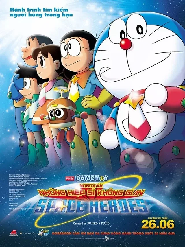 Doraemon Movie 35: Nobita Và Những Hiệp Sĩ Không Gian HTV3 Lồng Tiếng