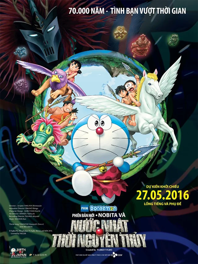 Doraemon Movie 36: Nobita Và Nước Nhật Thời Nguyên Thủy Lồng Tiếng