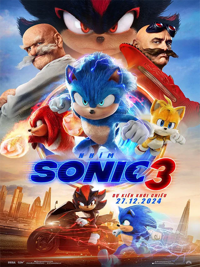 Nhím Sonic 3 Lồng Tiếng