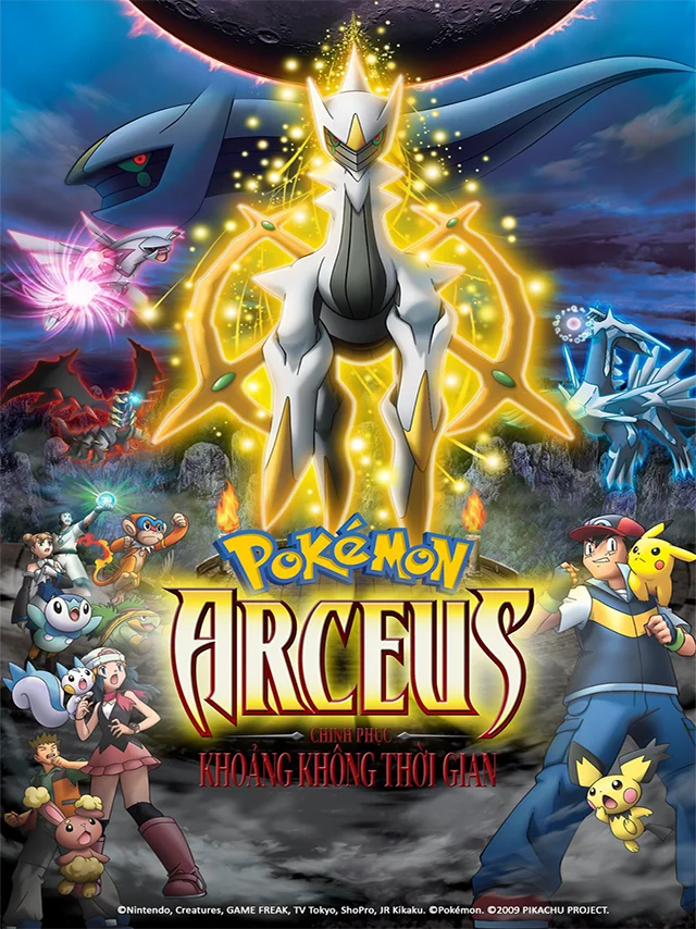 Pokémon Movie 12: Arceus Chinh Phục Khoảng Không Thời Gian HTV3 Lồng Tiếng