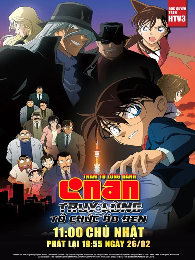 Thám Tử Conan Movie 13: Truy Lùng Tổ Chức Áo Đen HTV3 Lồng Tiếng