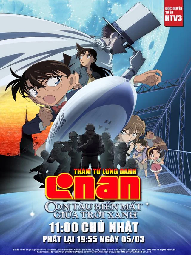 Thám Tử Conan Movie 14: Con Tàu Biến Mất Giữa Trời Xanh HTV3 Lồng Tiếng