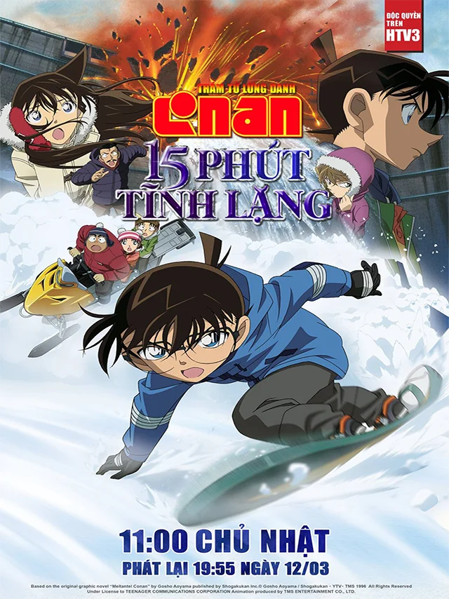 Thám Tử Conan Movie 15: 15 Phút Tỉnh Lặng HTV3 Lồng Tiếng