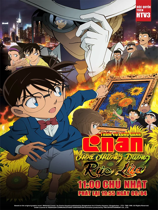 Thám Tử Conan Movie 19: Hoa Dướng Dương Rực Lửa HTV3 Lồng Tiếng