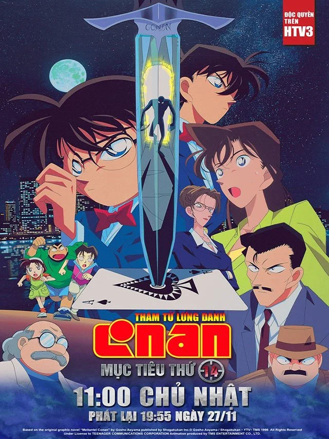 Thám Tử Conan Movie 2: Mục Tiêu Thứ 14 HTV3 Lồng Tiếng