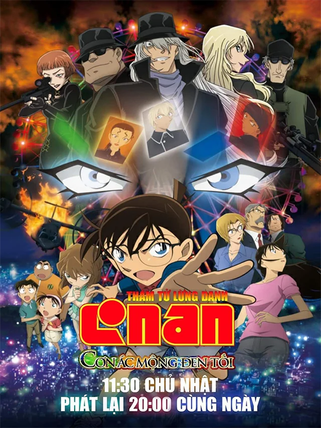 Thám Tử Conan Movie 20: Cơn Ác Mộng Đen Tối HTV3 Lồng Tiếng