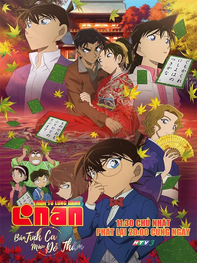 Thám Tử Conan Movie 21: Bản Tình Ca Màu Đỏ Thẫm HTV3 Lồng Tiếng
