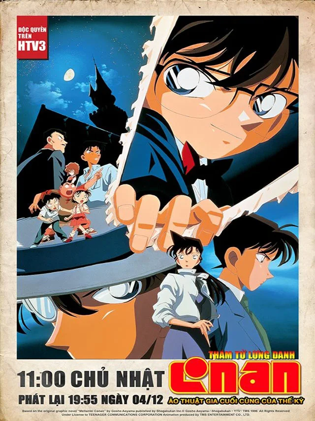 Thám Tử Conan Movie 3: Ảo Thuật Gia Cuối Cùng Của Thế Kỷ HTV3 Lồng Tiếng