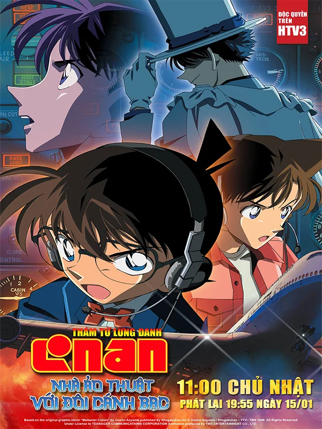 Thám Tử Conan Movie 8: Nhà Ảo Thuật Với Đôi Cánh Bạc HTV3 Lồng Tiếng