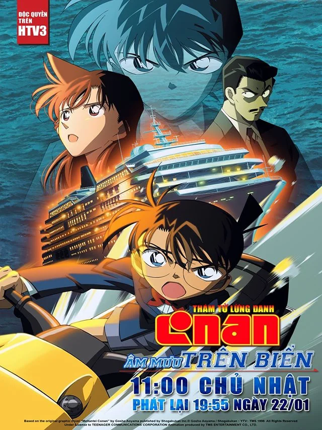 Thám Tử Conan Movie 9: Âm Mưu Trên Biển HTV3 Lồng Tiếng